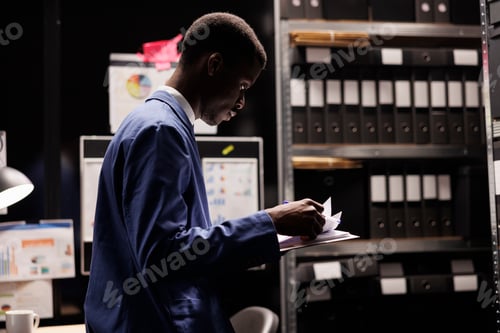 Preview: Bookkeeper reading bureaucracy record