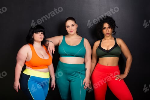 Preview: Plus size women posing for body acceptance