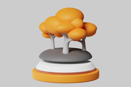 Preview: Stylized Orange Trees Growth Cycle