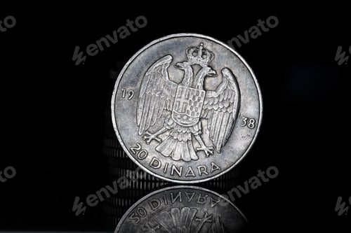Preview: Kingdom of Yugoslavia dinar coin, King Peter II