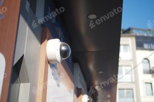 Preview: CCTV security camera operating on atm booth