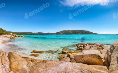 Preview: Breathtaking view of beach of Santa Giulia resort.