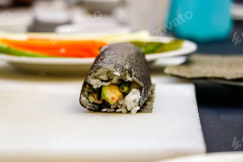 Preview: Asian Korean food Kimbap
