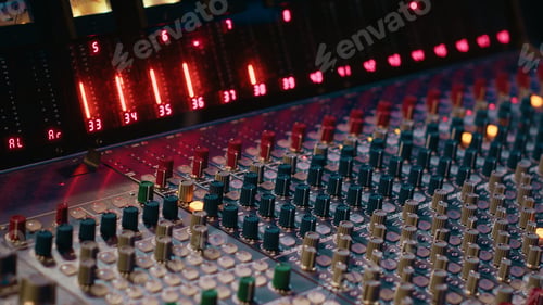 Preview: Control room panel board with buttons and switchers