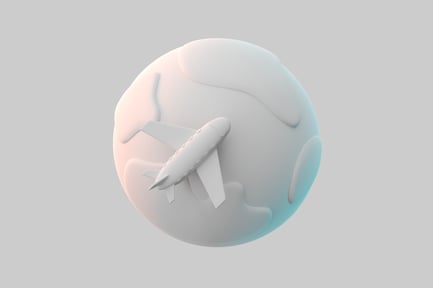 Preview: Globe airplane travel world fly