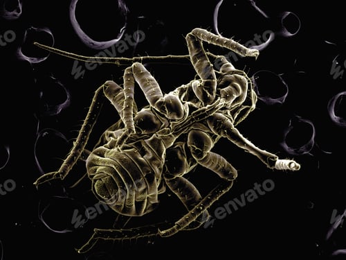 Preview: High vacuum SEM image of plant lice