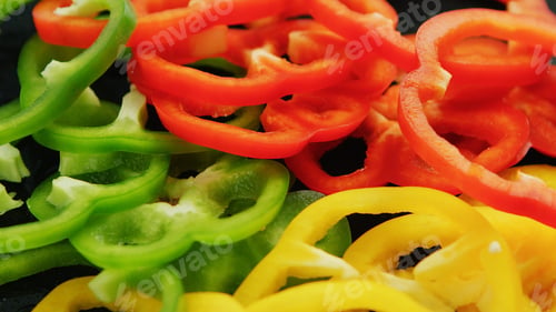 Preview: Colorful rings of peppers