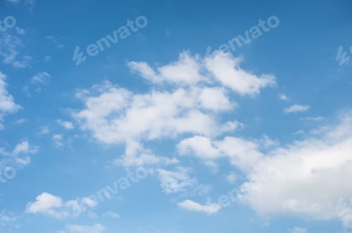Preview: White clouds and blue sky