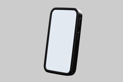 Preview: Sleek black smartphone with blank screen