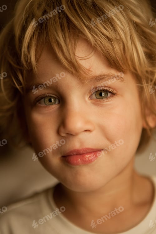 Preview: Portrait of young boy's face