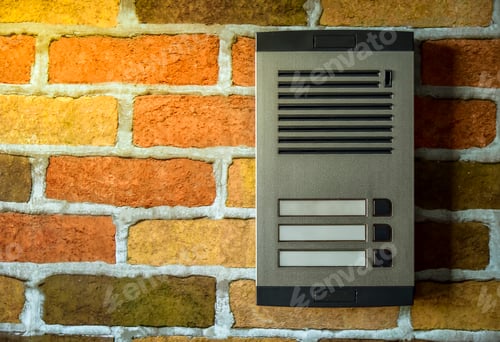 Preview: intercom at building entrance.