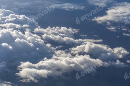 Preview: Aerial view of clouds in the sky