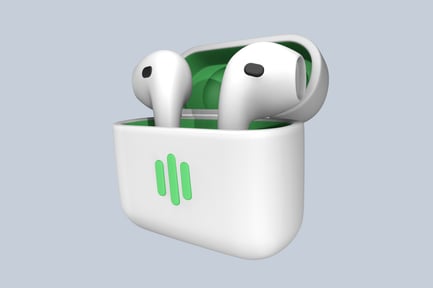 Preview: Earbuds Tech 3D Illustration