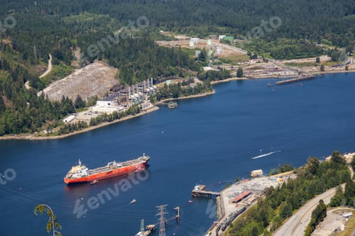 Preview: Aerial view of industrial sites in Port Moody