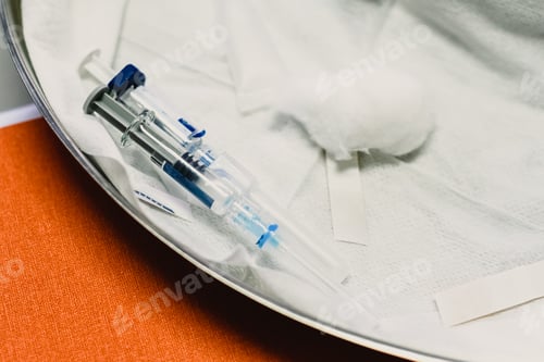 Preview: Syringe with diphtheria, tetanus, whooping cough, hepatitis B, polio, and Haemophilus