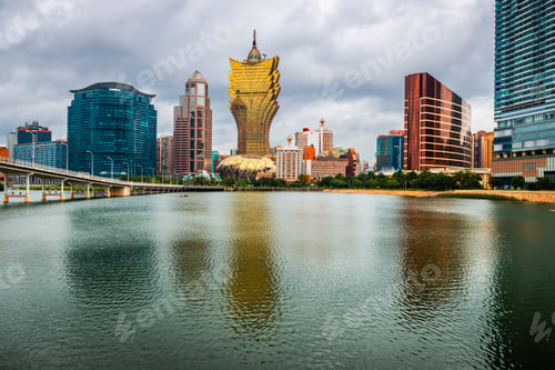 Preview: Macau, China Skyline