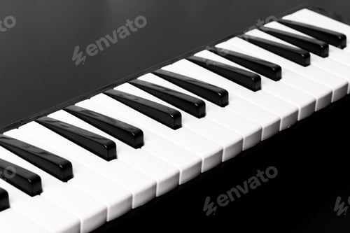 Preview: Close-up of Piano Keyboard