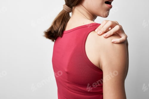 Preview: woman with joint pain rheumatism health problems recovery