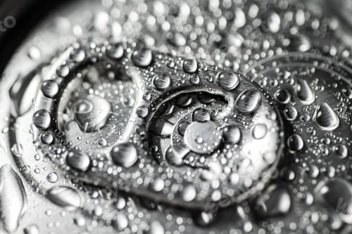 Preview: Beer can cap with water drops.