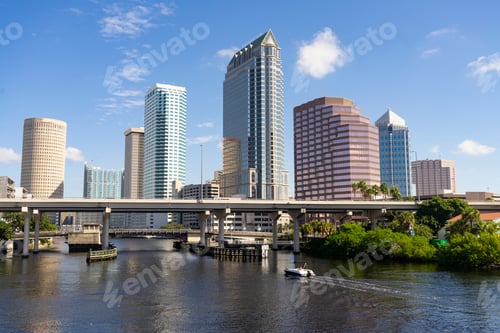 Preview: Downtwon City Skyline and Waterways of Tampa Florida
