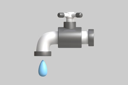 Preview: Faucet with a drop of water