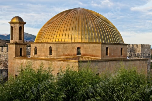 Preview: Ancient historic building with a round roof under the cloudy sky