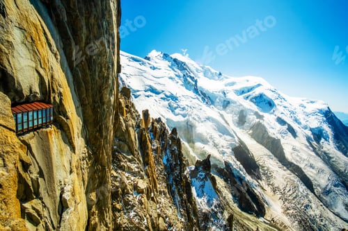 Preview: Viewing tunnel in alpine mountain