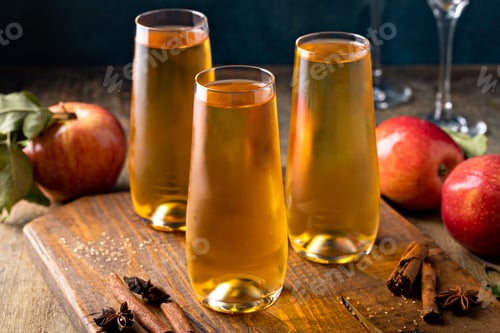 Preview: Apple cider mimosa for fall brunch, autumn cocktail idea