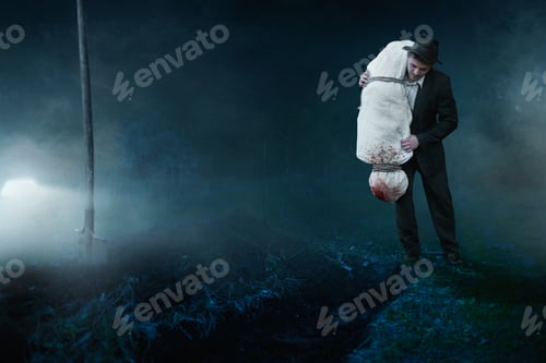 Preview: Murderer throws victim's body into the grave