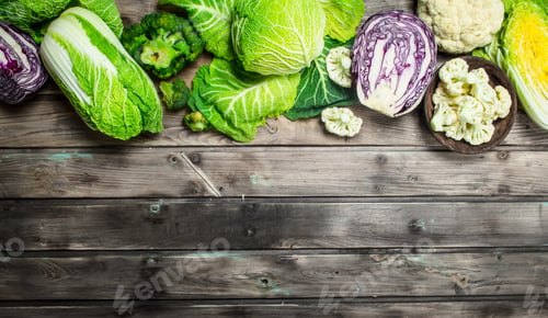 Preview: Lot of fresh juicy cabbage.