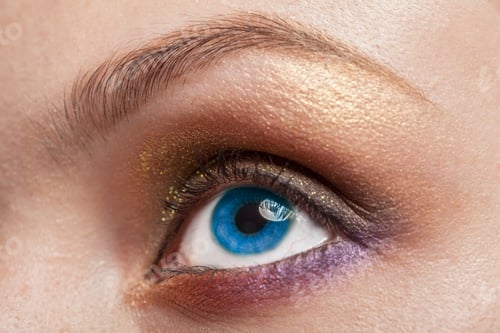 Preview: Macro image of blue woman eye