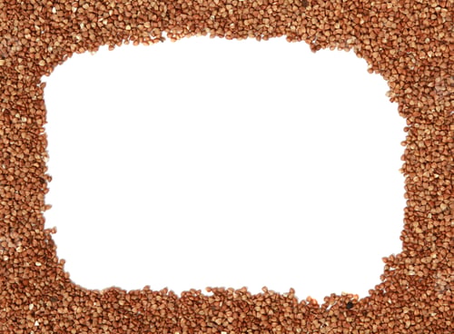 Preview: Frame from buckwheat isolated on a white background