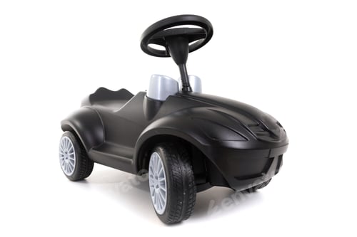 Preview: Black toy car isolated on white background