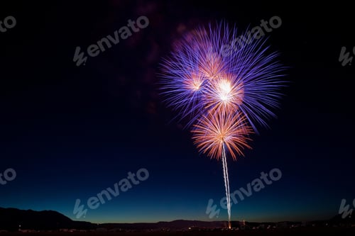 Explosive Fireworks Display Illuminates the Night Sky