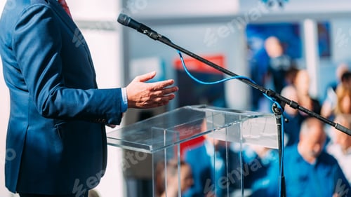 Preview: Politician during election campaign