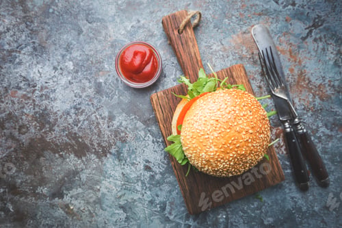 Preview: Fresh homemade burger