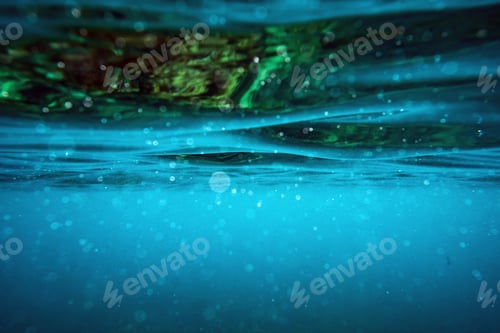 Preview: Underwater wave surface background