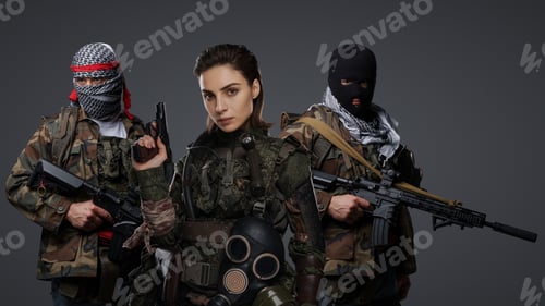 Preview: Middle Eastern Extremists. A Trio in Camouflage