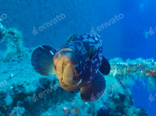 Preview: Curious grouper fish
