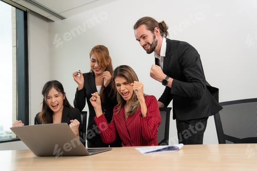 Preview: Multiracial business people having meeting and brainstorming discussed.