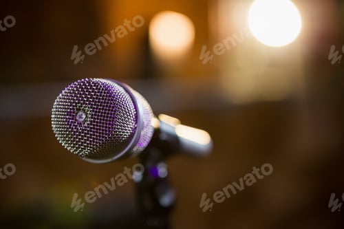 Preview: Close-Up Of Microphone In Bar