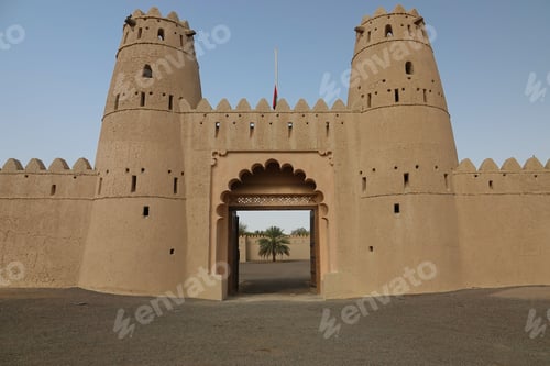Preview: Gate of the fortress of Al Jahili Fort in Al Ain, United Arab Emirates