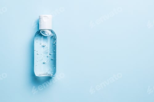 Preview: Antibacterial cleaning gel. Coronavirus prevention. Hand sanitizer gel.