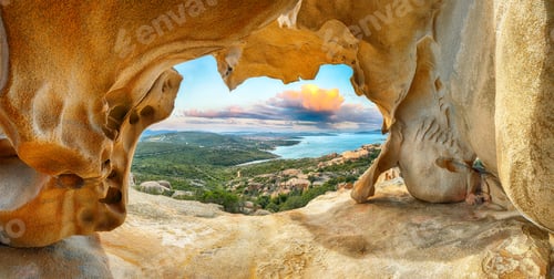 Preview: Fantastic view on Palau from popular travel destination Bear Rock (Roccia dell’Orso).