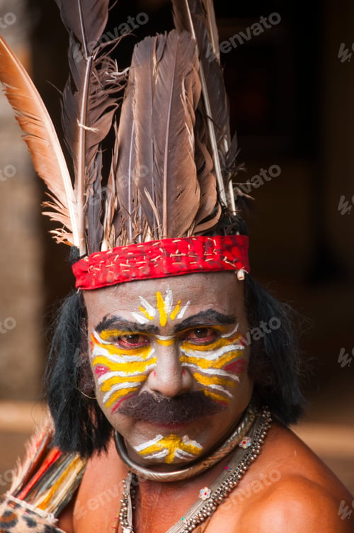Preview: Portrait of Impressionist or Behrupiya, Traditional performing artist of India.