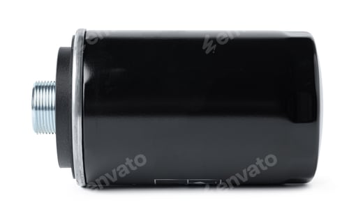 Preview: New oil filter car isolated on white background