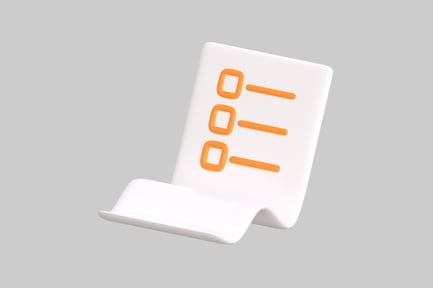 Visualização: Ícone da lista de verificação de varejo moderna