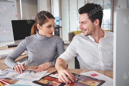 Preview: Close up of awkward moment between colleagues