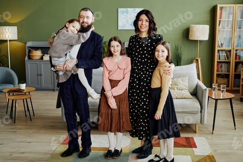 Preview: Portrait of Modern Jewish Family at Home