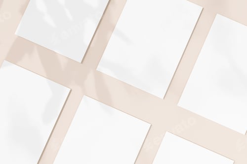 Preview: Business card Mockup. Natural overlay lighting shadows the leaves. 3d render